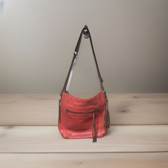 The Sak Handbags - The Sak Ashland Pebbled Leather Crossbody Bag Nectar Orange 12 X 11 X 4”